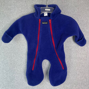 Chuck Roast Blue Fleece Baby Bunting Newborn